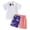 A02 White, variant on Kogui Toddler Baby Boy Summer Outfit Set Summer Toddler Baby Boy Clothes Aunties Boy Outfits Short Sleeve Tops Shorts Set 6 12 Months (Watermelon Red,6-12 Months)
