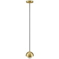 thumbnail image 6 of Eclipse Globe Pendant Light in Brass, 6 of 10