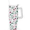thumbnail image 2 of Christmas 40 OZ Tumbler with Handle Stainless Steel Coffee Travel Mug Christmas Tree Cafe Tumblers for Home Office Supplies Tumbler for Outdoor Sports Wedding, 2 of 6