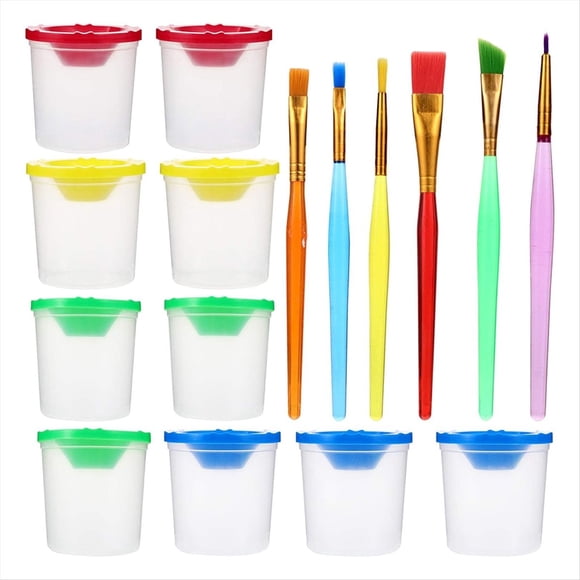 16 Piezas de para Lavar Bolígrafos, para Pintar, Transparente para Pintar, Transparente para Pintar, para Limpiar Bolígrafos, Clase de Arte