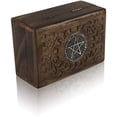 thumbnail image 5 of Great Birthday Gift Ideas Handmade Decorative Wooden Jewelry Box Treasure Box Jewelry Organizer Keepsake Box Treasure Chest Trinket Holder Lock Box Watch Box 6 x 4 Inch, 5 of 6