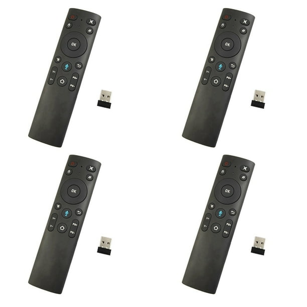 4X Q5 + RatóN de Aire Control Remoto por Voz Bluetooth para Smart TV Android Box Control Remoto InaláMbrico por Voz 2.4G