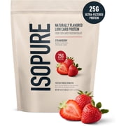 Isopure, Low Carb 100% Whey Protein Isolate, 25 g Protein Powder, Strawberry, 1 lb, 14 Servings