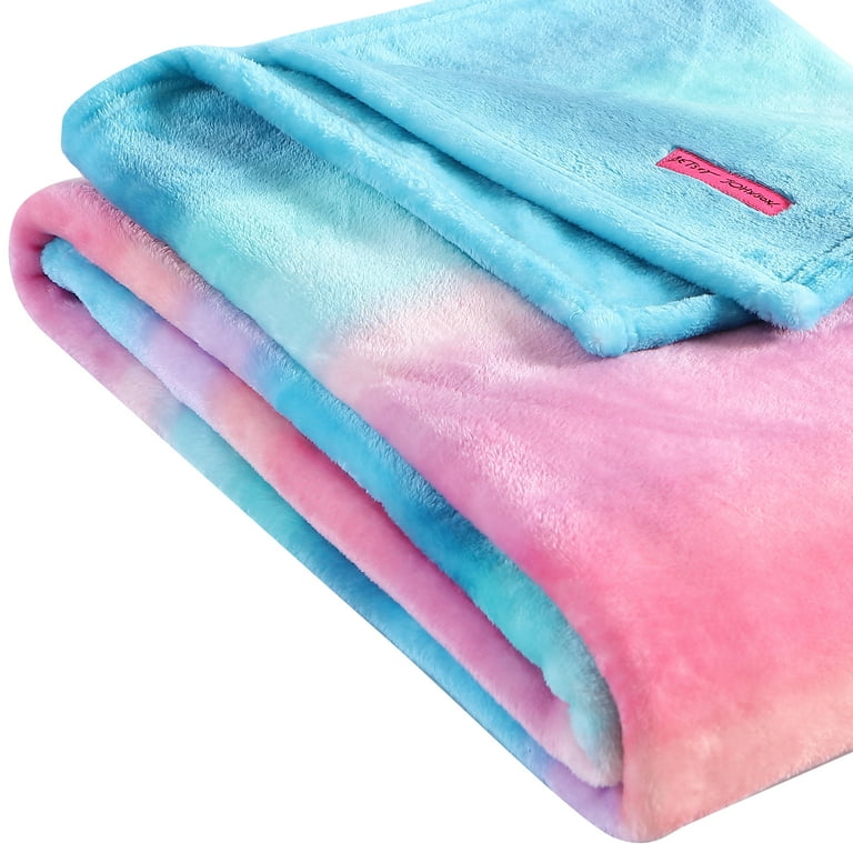 Betsey Johnson Ombre Pink Blanket Plush Fleece