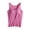 DB02_Hot Pink, variant on Women's Shelf Bra Camisole Tops Adjustable Standard Strap Cami Tank Solid Color Casual Undershirts Pink L