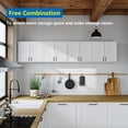 thumbnail image 7 of White Laundry Room Cabinets and Storage with 2 Doors and Utility Adjustable Shelf，Gabinetes Para Cocina Cupboard Kitchen Organizers and Storage Pantry Wall Mounted 12.4"D x 23.6"W x 19.7"H, 7 of 7