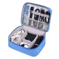 thumbnail image 2 of Organizador De Almacenamiento Bolsas de almacenamiento impermeables para cables de datos de viaje Gadget Wire Zip Packs (Azul cielo), 2 of 4