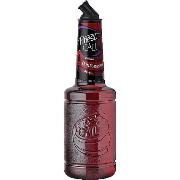 Finest Call 1 Liter Premium Pomegranate Syrup - Tart and Sweet Flavors