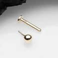 thumbnail image 3 of 14 Karat Gold OneFit Threadless Ball Top Flat Back Stud Labret, 3 of 5