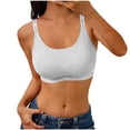 thumbnail image 2 of YTCAMLO Push Up Wireless Bras for Women Solid Color Wire-Free Adjustable Letter-Strap Bra Lightweight Breathable Sports Yoga Bra, 2 of 5
