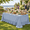Light Blue-11.4" x 10.6" (Rectangular)-1, variant on 90 X 132 Ruffled Tablecloth Solid Color Beige