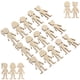 thumbnail image 3 of 50 piezas de figuras de madera inacabada cortes de madera de madera chips de madera en blanco, 3 of 7