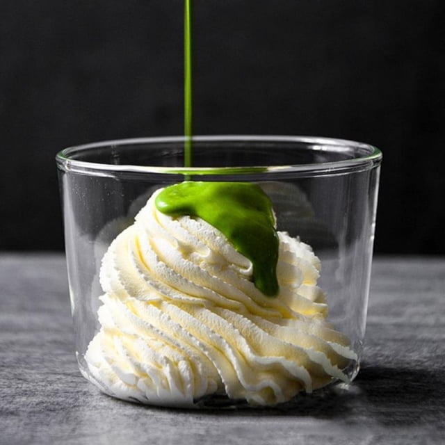 MesaSe High Temperature Resistant Yogurt Pudding Glass 250ml Yogurt Pudding Cup Ins Style Simple Clear Glass Cup Dessert Container