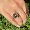 thumbnail image 2 of 3Ct Oval Cut Simulated Diamond Morganite Engagement Ring 14K Rose Gold Plated, 2 of 4