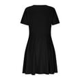 thumbnail image 5 of Mgmyaa Girls Dress A-Line Short Sleeve Swing Summer Spring Party Casual Fashion Sun Dresses with Pockets, 5 of 7