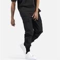 thumbnail image 5 of Ediodpoh Pantalon de Randonnée pour Homme Pantalon Cargo Léger Homme Sergé de Coton Extensible Coupe Décontractée devant Plat Pantalon pour Homme Noir TTG, 5 of 5