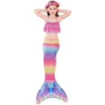 thumbnail image 2 of Girl Swimsuit Three-Piece Bikini Tail for Swimming, 2 of 7