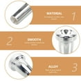 thumbnail image 2 of Miangastore Trumpet Part Silver 1Set 3.3x1.0in Comfortable to Use, 2 of 9