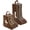 Brown, variant on 2 Set Waterproof Boot Storage Bags with Zipper, Clear Tall and Short Boots Organizer Covers, Travel Shoe Dustproof Protector for Adult Footwear