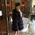 thumbnail image 2 of Haining Fur Factory Wholesale Faux Fox Fur Vest New Style Medium-length Slimming Jacket Korean Version Sleeveless, 2 of 5