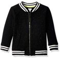 thumbnail image 2 of Boys' Big Bomber Jacket, Black Marled Stripe, S, 2 of 2