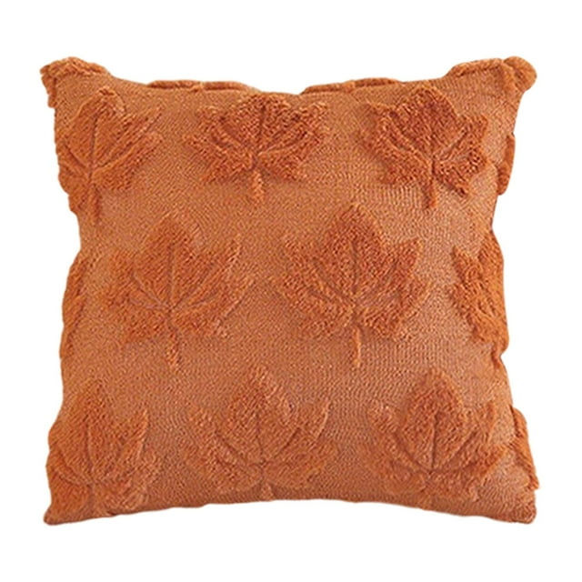 Autumn Thanksgiving Decorative Pillow Covers with Maple for Sofa Couch Seasonal Home