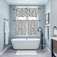 thumbnail image 3 of Boho Leaf Kitchen Curtains Sets for Windows 24 Inch Length, Sage Green Spring Farmhouse Pastoral Tribal Rod Pocket Window Treatments Tier Curtains and Valances Set for Bedroom/Bathroom, 3 of 8