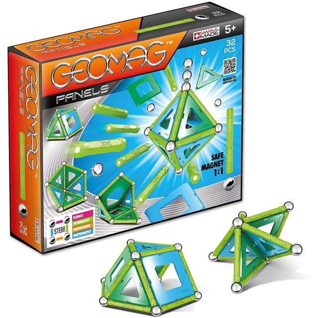Set de construcción magnético Geomag Panels de 32 piezas para mayores de 5 años