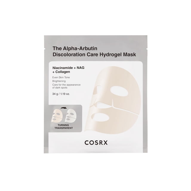 Mascarilla facial COSRX El hidrogel para el cuidado de la decoloración con alfa-arbutina