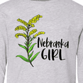 thumbnail image 4 of Inktastic Nebraska Girl Goldenrod Flower Long Sleeve Youth T-Shirt, 4 of 5