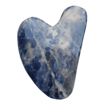 Guasha Sodalite Stone Face Muscle Sculptor,guasha for Jawline. Face Massager
