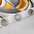 thumbnail image 4 of Homewish 3D Yellow Lines Kitchen Curtains,Modern Artwork Black Out Curtains Pack of 2 (42x63 Each), 4 of 6