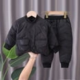 thumbnail image 2 of ATOGUTA Girls Winter Outfits Winter Coats and Matching Pants Lightweight Puffer Jacket Clothing Set Snowsuit Ski Suit Black, 2 of 6