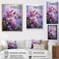 thumbnail image 4 of Designart "Lilacs Lilac Charm IV" Floral Floater Framed Canvas Print, 4 of 7