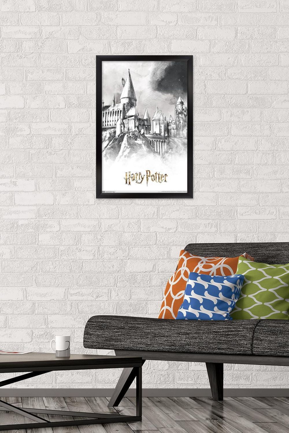 The Wizarding World: Harry Potter - Illustrated Hogwarts Wall Poster, 22.375" x 34"
