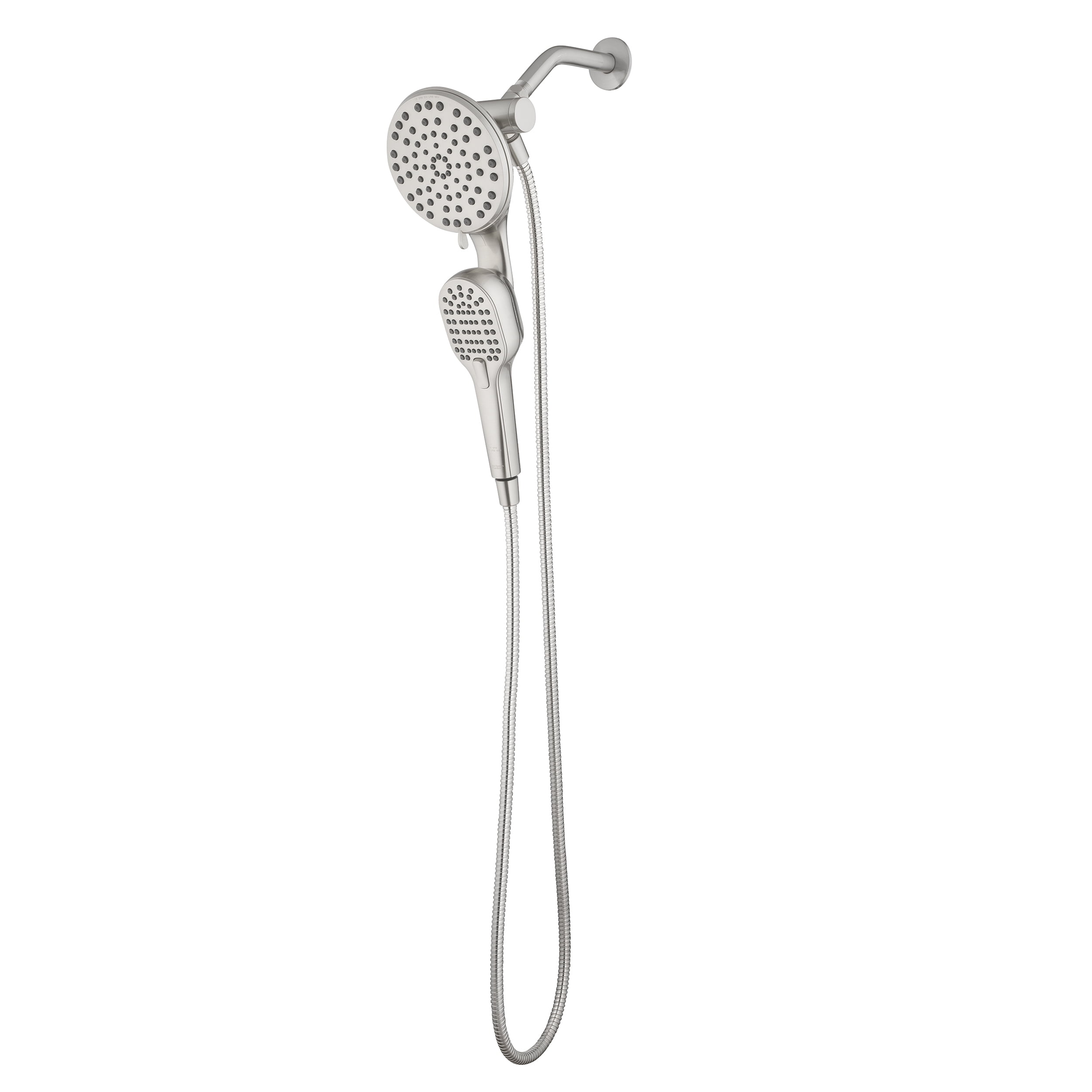 Better Homes & Gardens Magnetic Dual Showerhead Combo, 4-Spray, Satin Nickel