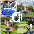 thumbnail image 4 of Solar Fountain - Unspecified - 3W - Storage Battery - LED Light - 7 Spray Modes, 4 of 4