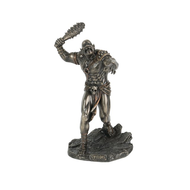 Greek Mythology Cyclops One Eyed Giant Wielding Spiked Club Statue