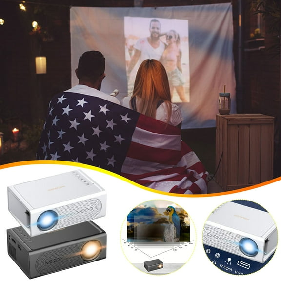AZXY Mini Projector with Wifi Bluetooth,4k Projectors,Smart Projector Tv,Cheap Wifi Projector with Speakers for Phone Outside