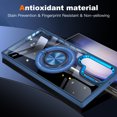thumbnail image 5 of Decase Clear Case for Samsung Galaxy S23 Ultra,Military Grade Shockproof Case with Ring Kickstand [Support Wireless Charging] Mag-Safe Magnetic Phone Cover for Galaxy S23 Ultra,Darkblue, 5 of 8