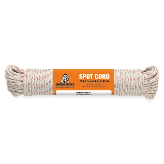Samson® #7 Spot Cord®,  7/32" x 100' , White