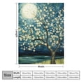 thumbnail image 4 of JEUXUS Starry Sky Flannel Blanket Lightweight Soft Blanket for All Seasons 60x80in, 4 of 6
