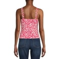 thumbnail image 3 of No Boundaries Juniors Double Ruched Tank Top, 3 of 5