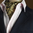 thumbnail image 2 of Corbata de los hombres Sunnimix jacquard Floral de lujo Self Tie, 2 of 8