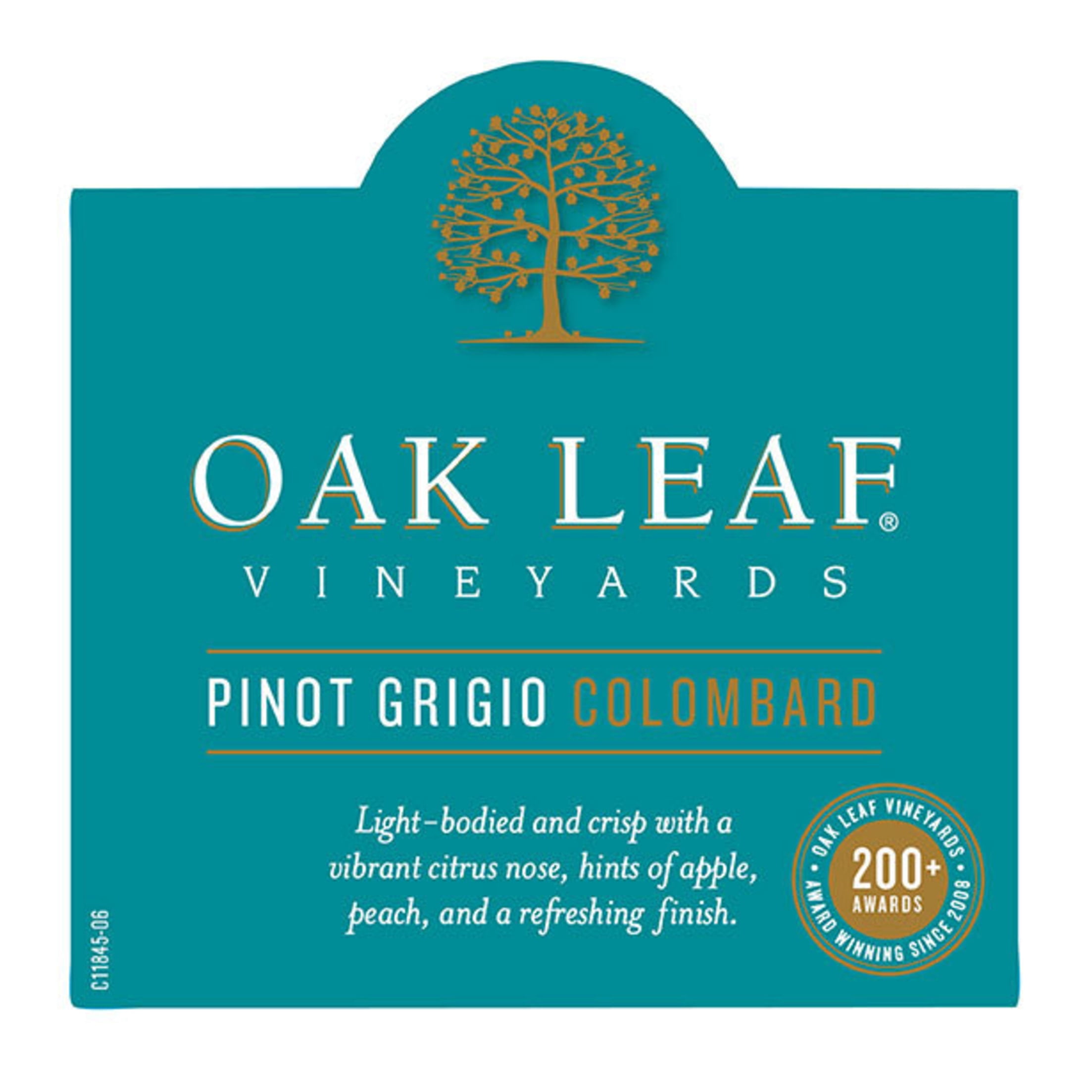 Oak Leaf Vineyards Pinot Grigio/Colombard, White Wine, 750ml