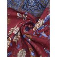 thumbnail image 3 of Unique Bargains Balinese Yarn Large Polyester Scarves Beach Shawls Vintage Wraps For Women Burgundy, 3 of 6