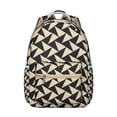 thumbnail image 1 of Vintage Checkered Backpack Retro Plaid and Moroccan Geometric Pattern School Bag for Student and Student, 1 of 6