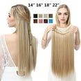 thumbnail image 4 of Peluca de mujer de una sola pieza libremente ajustable invisible cabello largo liso multicolor degradado línea de pesca extensión de cabello, 4 of 6