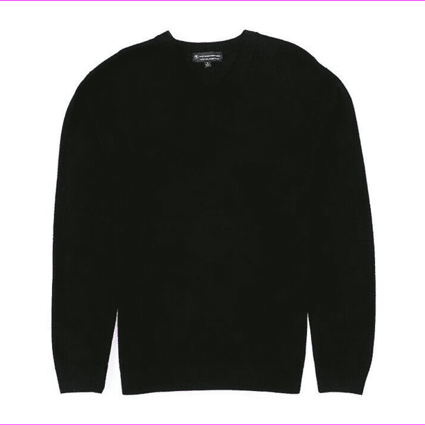 Hart Schaffner Marx Merino Wool V-Neck Sweater, Black, XLT - Walmart.com