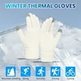 thumbnail image 2 of CSChome Winter Touch Screen Gloves Women Winter Touch Screen Gloves - Thick Plush Knit Color Matching Windproof, 2 of 7